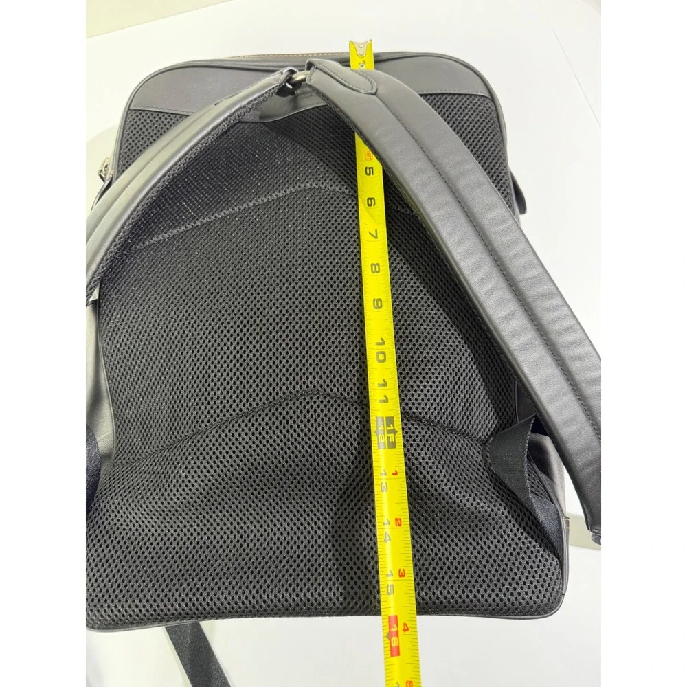 NWT Coach Graham Backpack Black Calf Leather Laptop Bag F37599 Large $550 Work